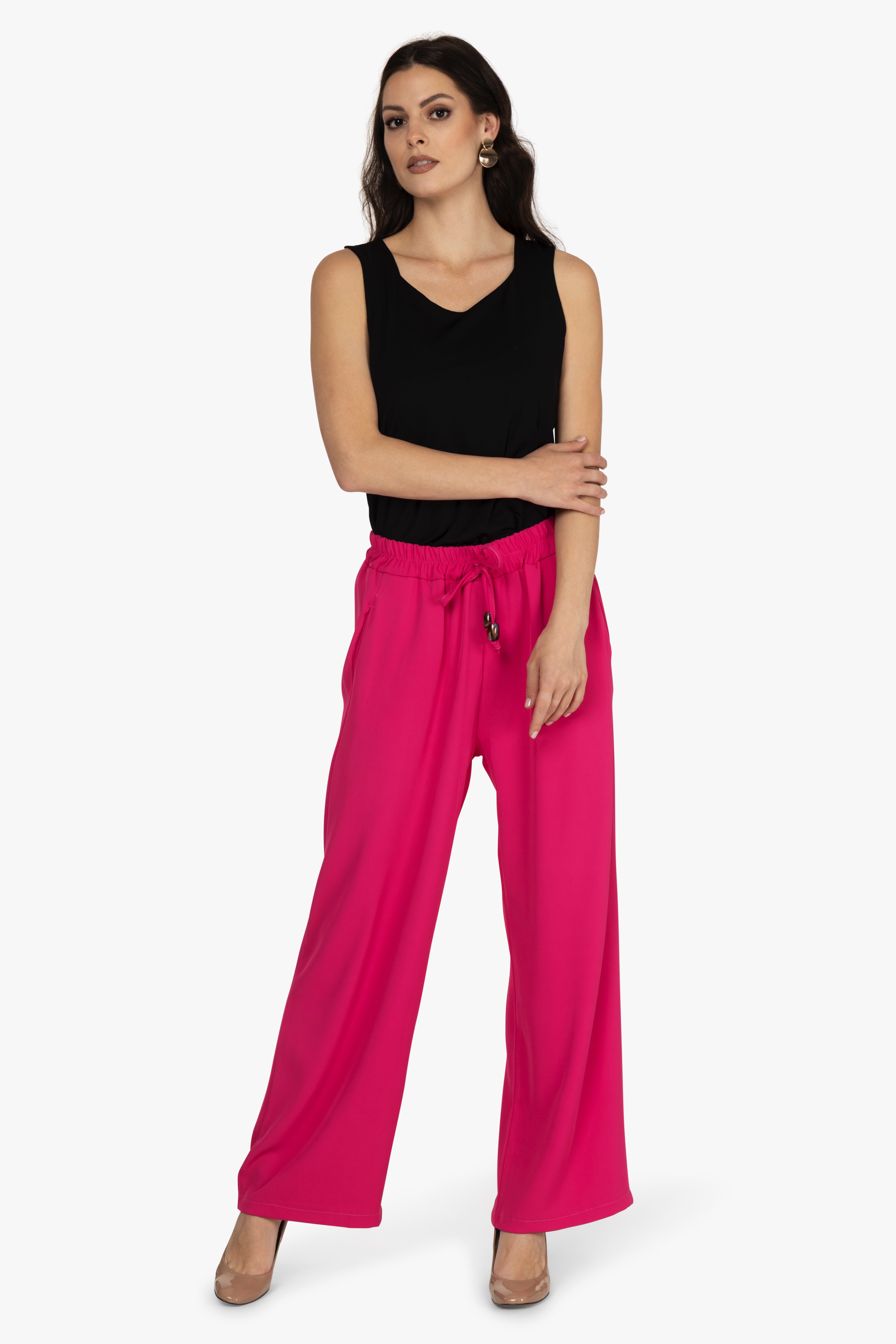 Schlupfhose mit weitem Bein