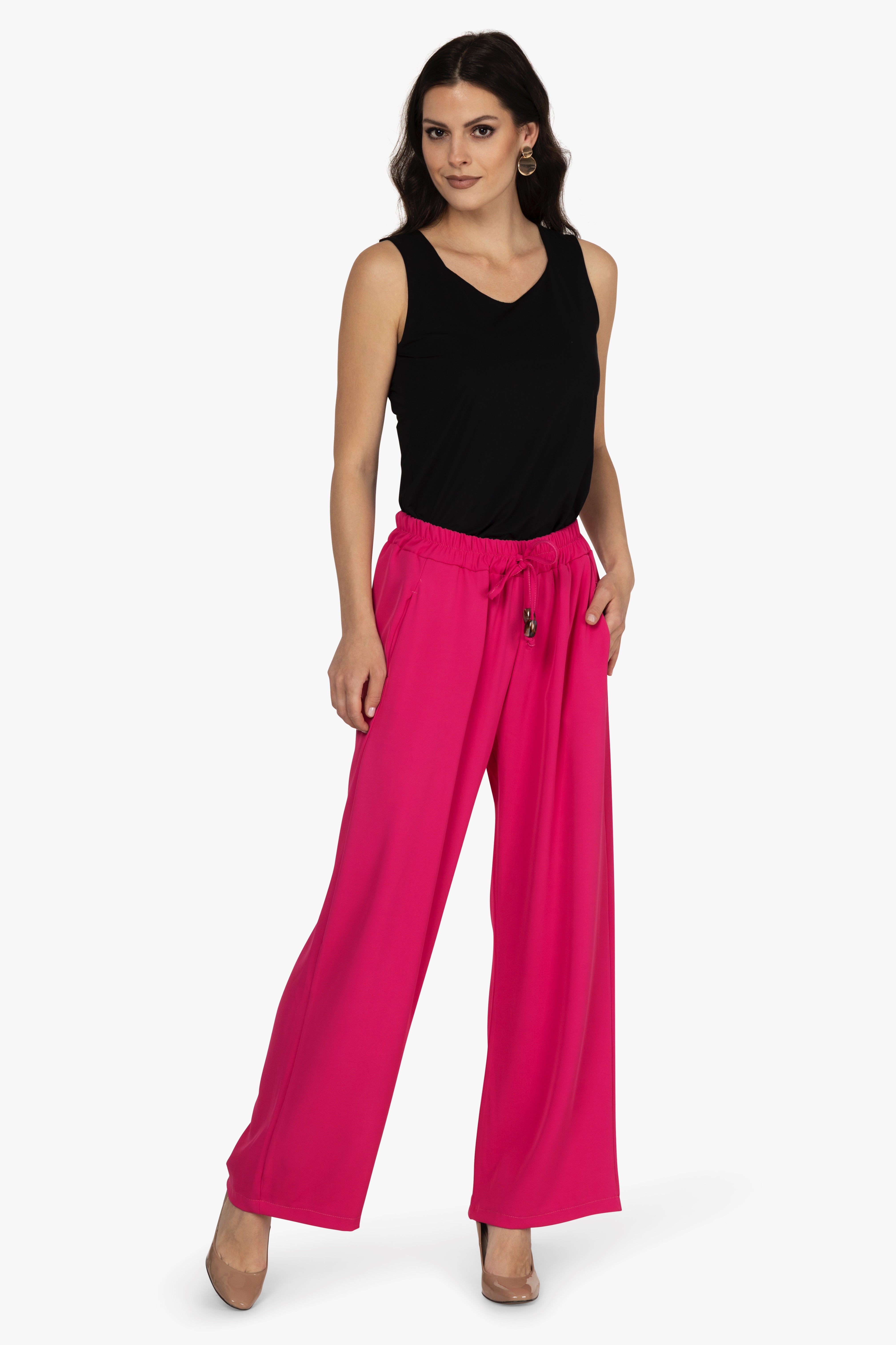 Schlupfhose mit weitem Bein