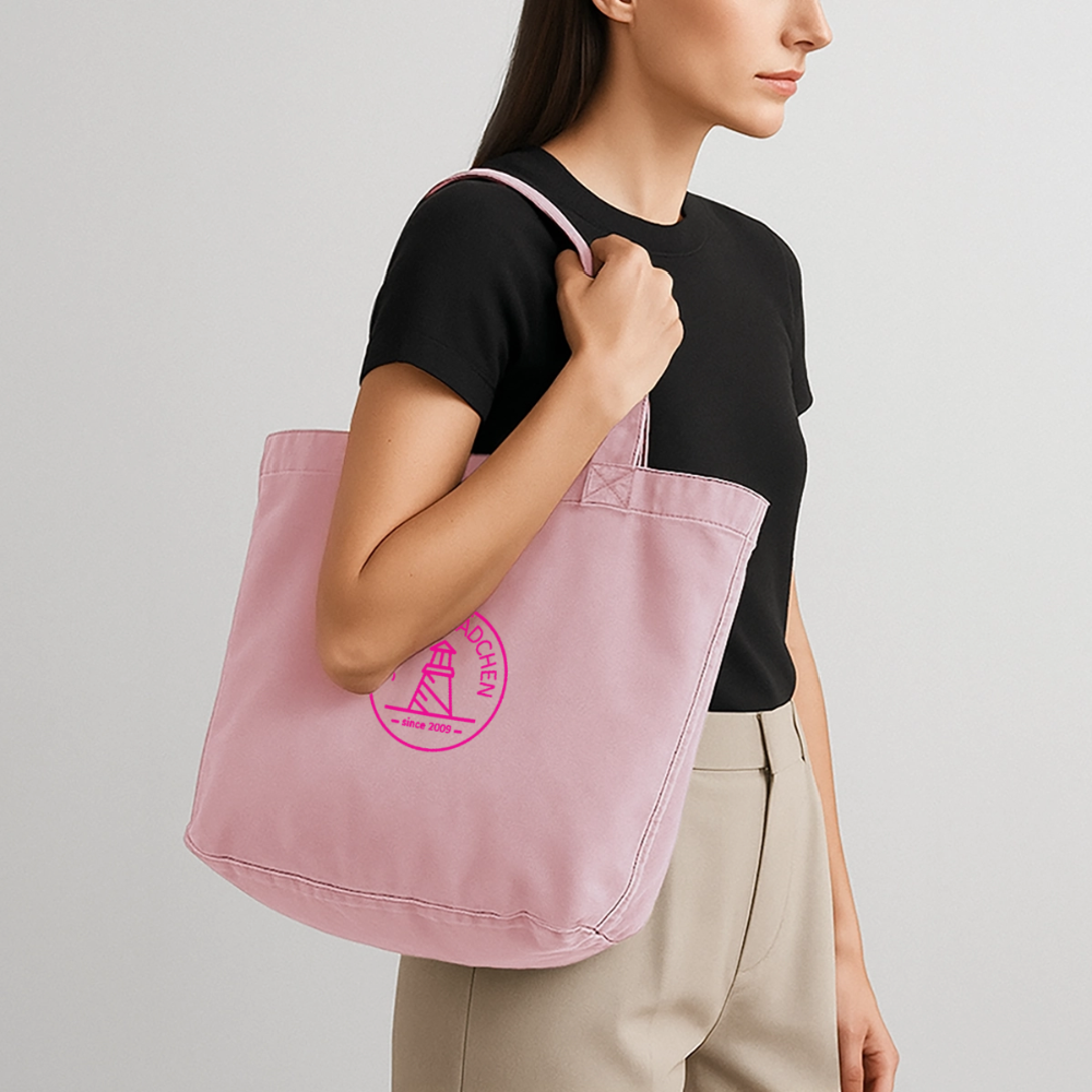 Vintage-Washed Shopper STRANDMÄDCHEN - Vintage Rosa