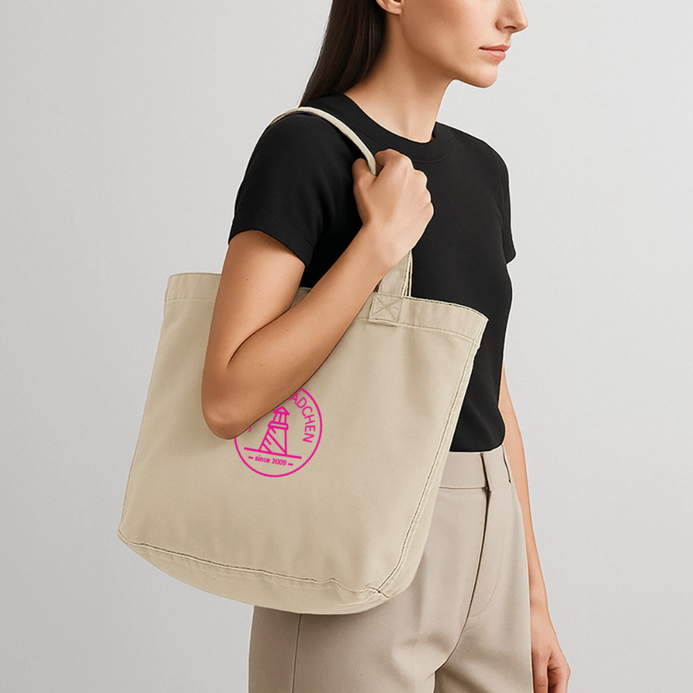 Vintage-Washed Shopper STRANDMÄDCHEN - Vintage Sand