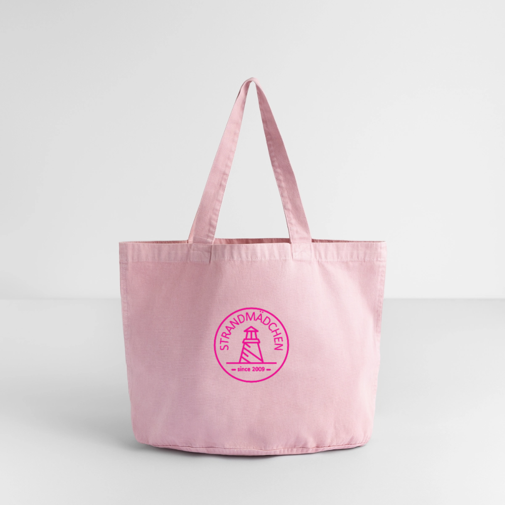 Vintage-Washed Shopper STRANDMÄDCHEN - Vintage Rosa