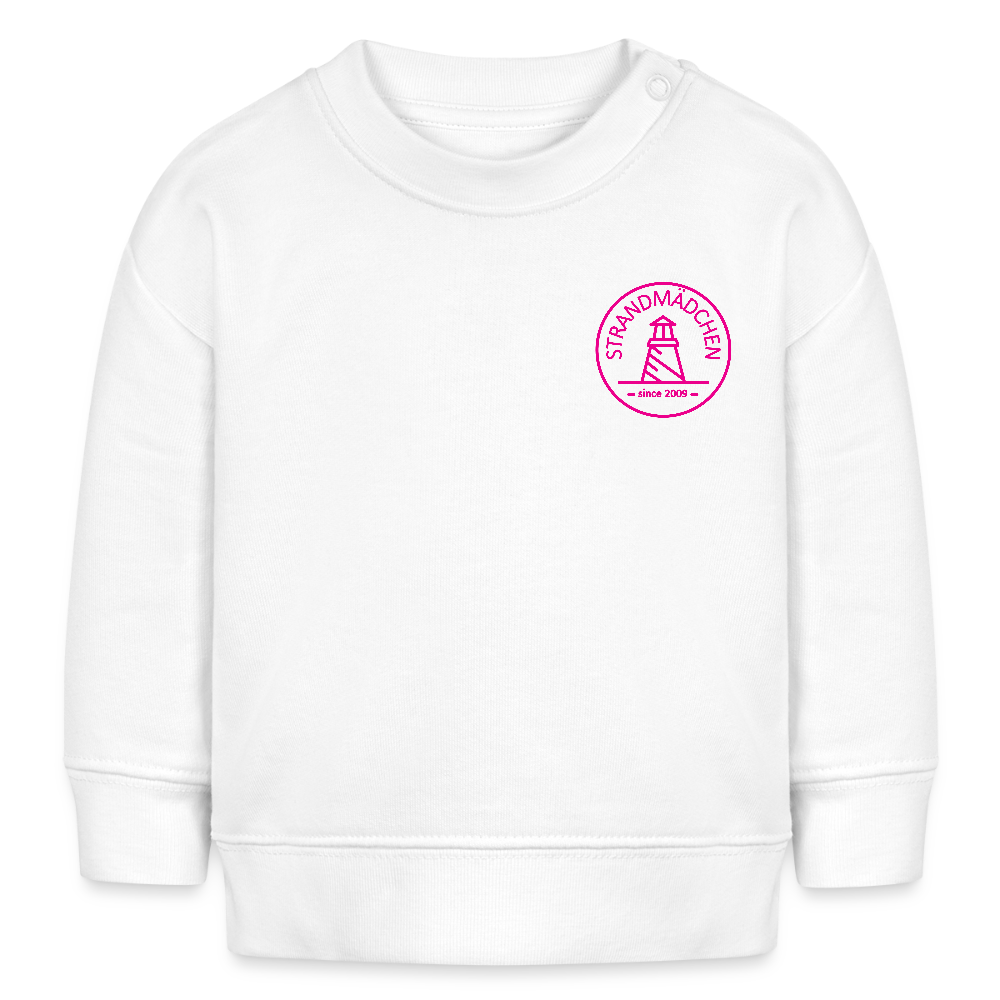 Baby Bio-Sweatshirt STRANDMÄDCHEN - Weiß