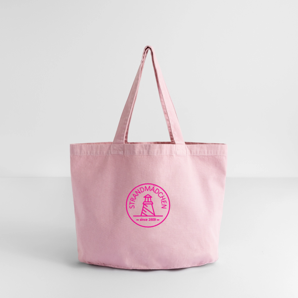Vintage-Washed Shopper STRANDMÄDCHEN - Vintage Rosa