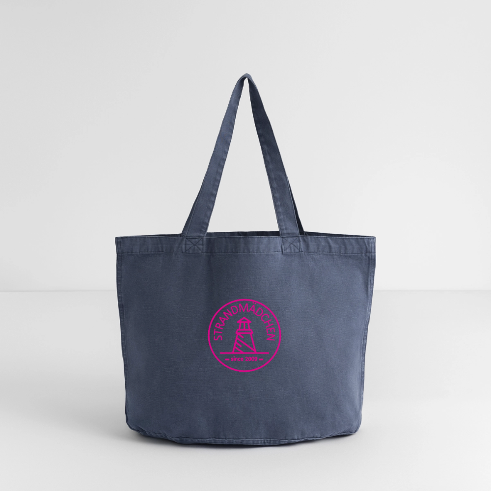 Vintage-Washed Shopper STRANDMÄDCHEN - Vintage Denim