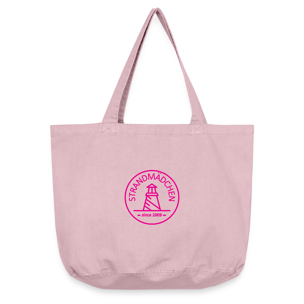 Vintage-Washed Shopper STRANDMÄDCHEN - Vintage Rosa