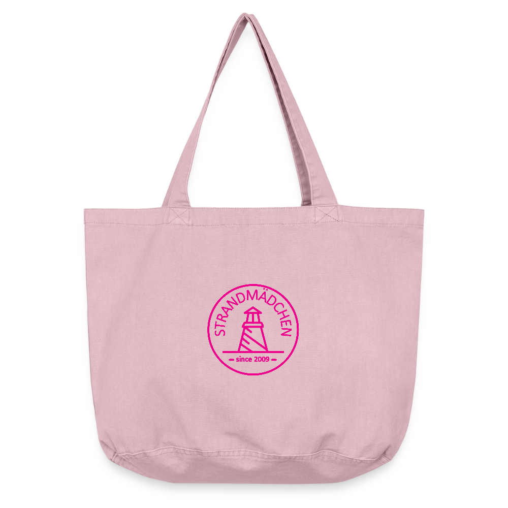 Vintage-Washed Shopper STRANDMÄDCHEN - Vintage Rosa