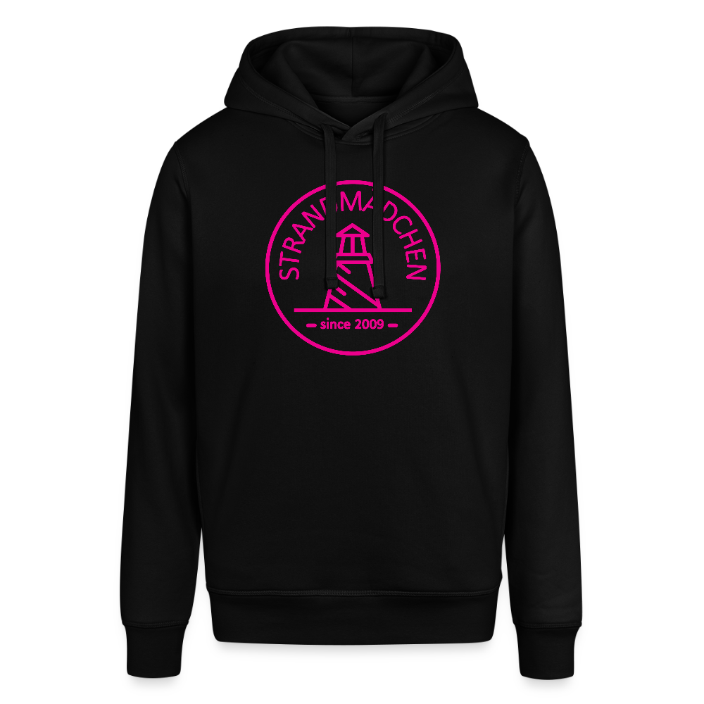 Bio-Hoodie STRANDMÄDCHEN - Schwarz