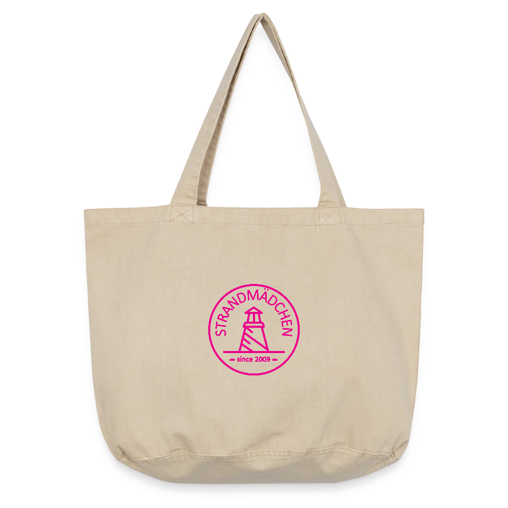 Vintage-Washed Shopper STRANDMÄDCHEN - Vintage Sand