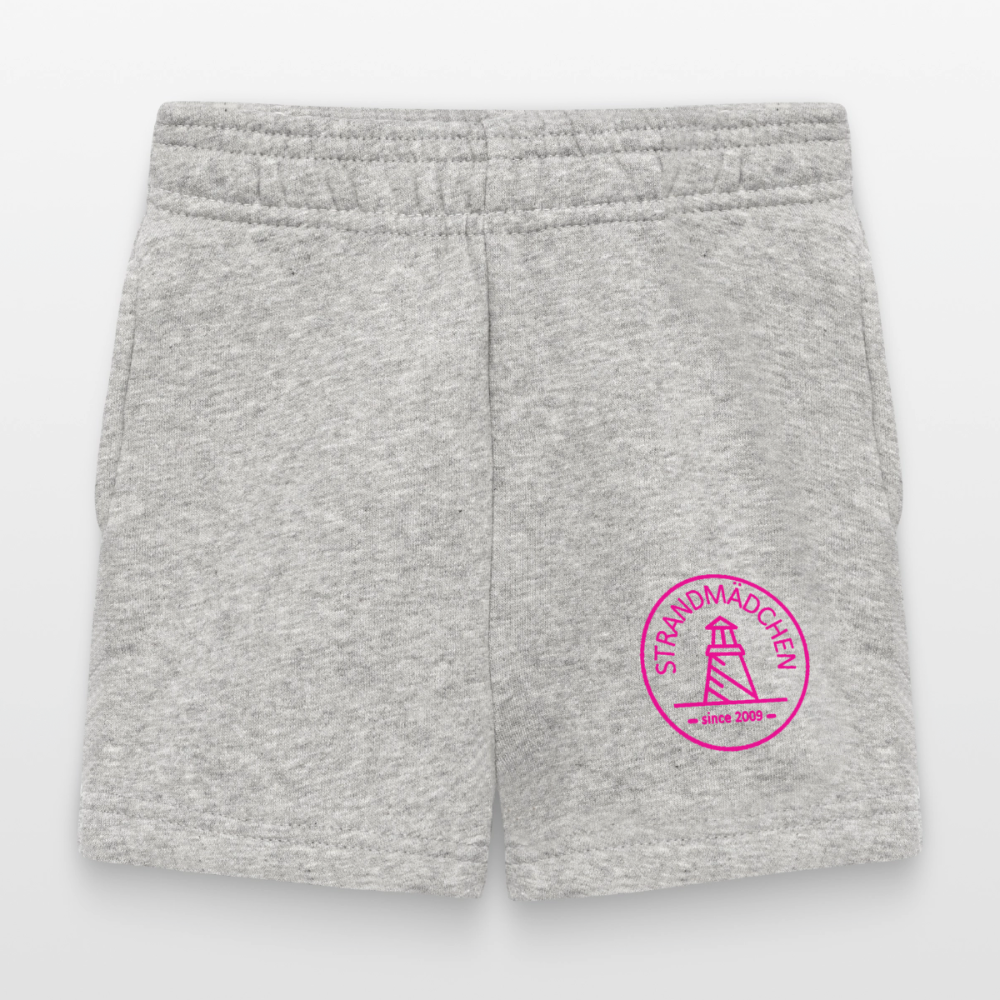 Baby Shorts STRANDMÄDCHEN - Grau meliert