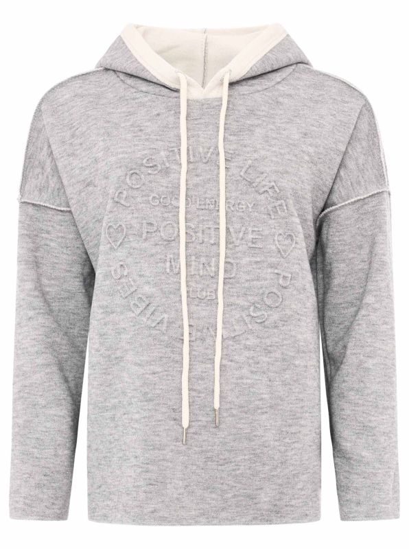 Zwillingsherz Doubleface Hoodie POSITIVE MIND