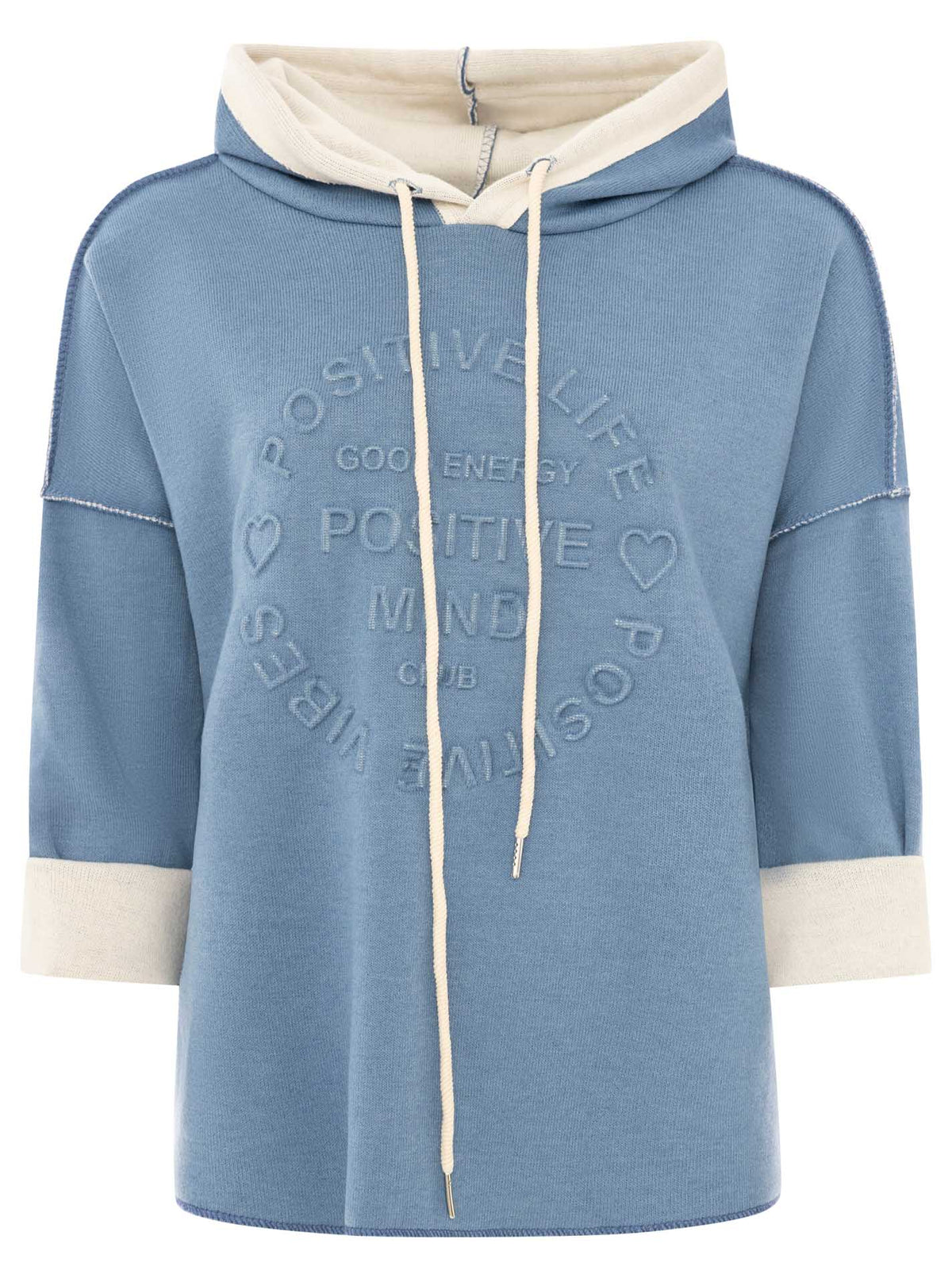Zwillingsherz Doubleface Hoodie POSITIVE MIND