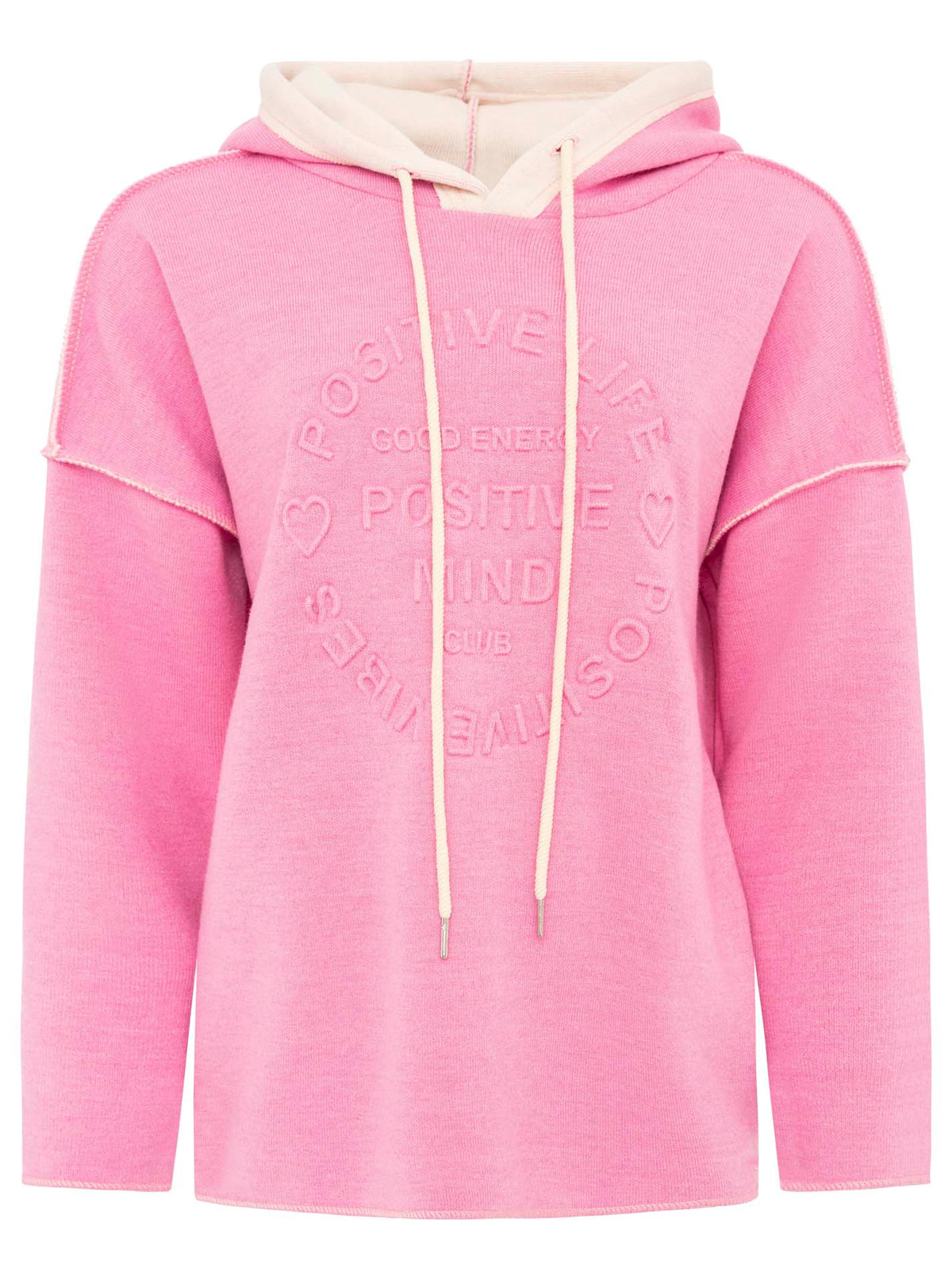 Zwillingsherz Doubleface Hoodie POSITIVE MIND