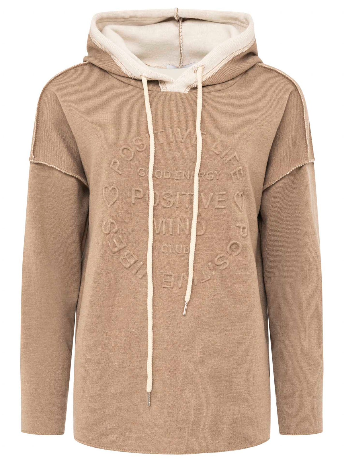 Zwillingsherz Doubleface Hoodie POSITIVE MIND