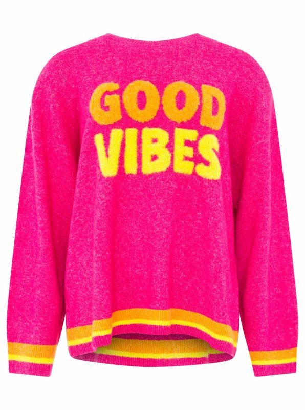 Zwillingsherz Pullover GOOD VIBES