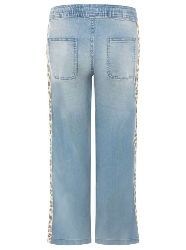 Zwillingsherz Wide Leg Jeans mit elastischem Bund HAPPY