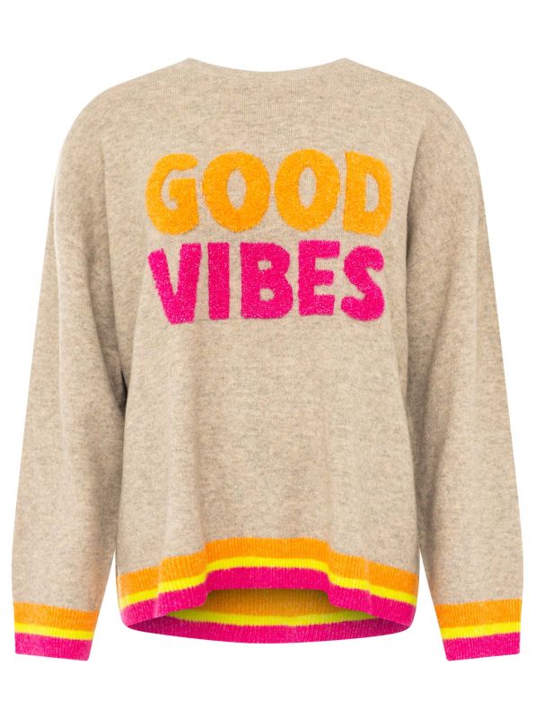 Zwillingsherz Pullover GOOD VIBES