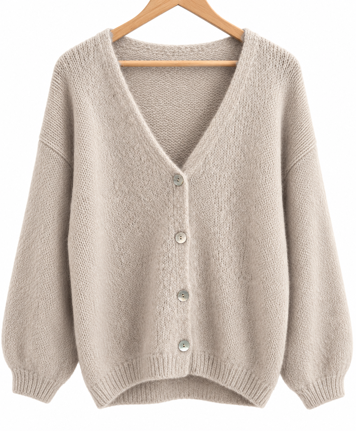 Strickjacke mit V-AUSSCHNITT