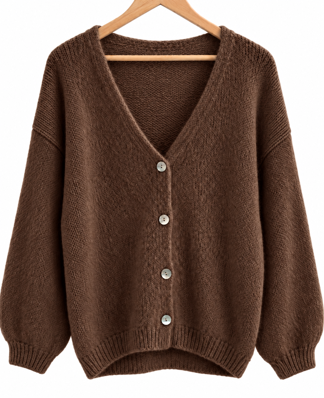 Strickjacke mit V-AUSSCHNITT