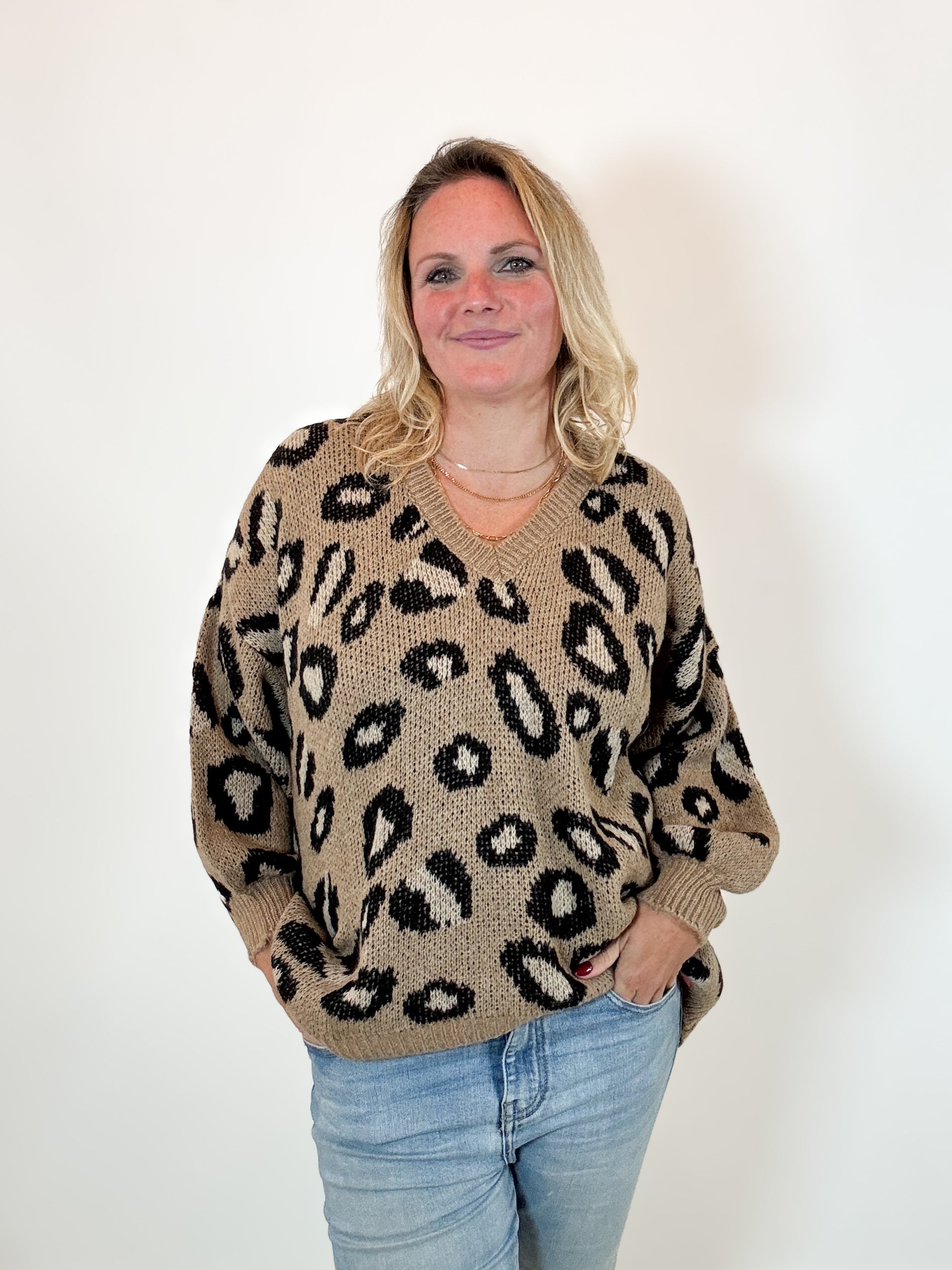 Strickpulli Leomuster