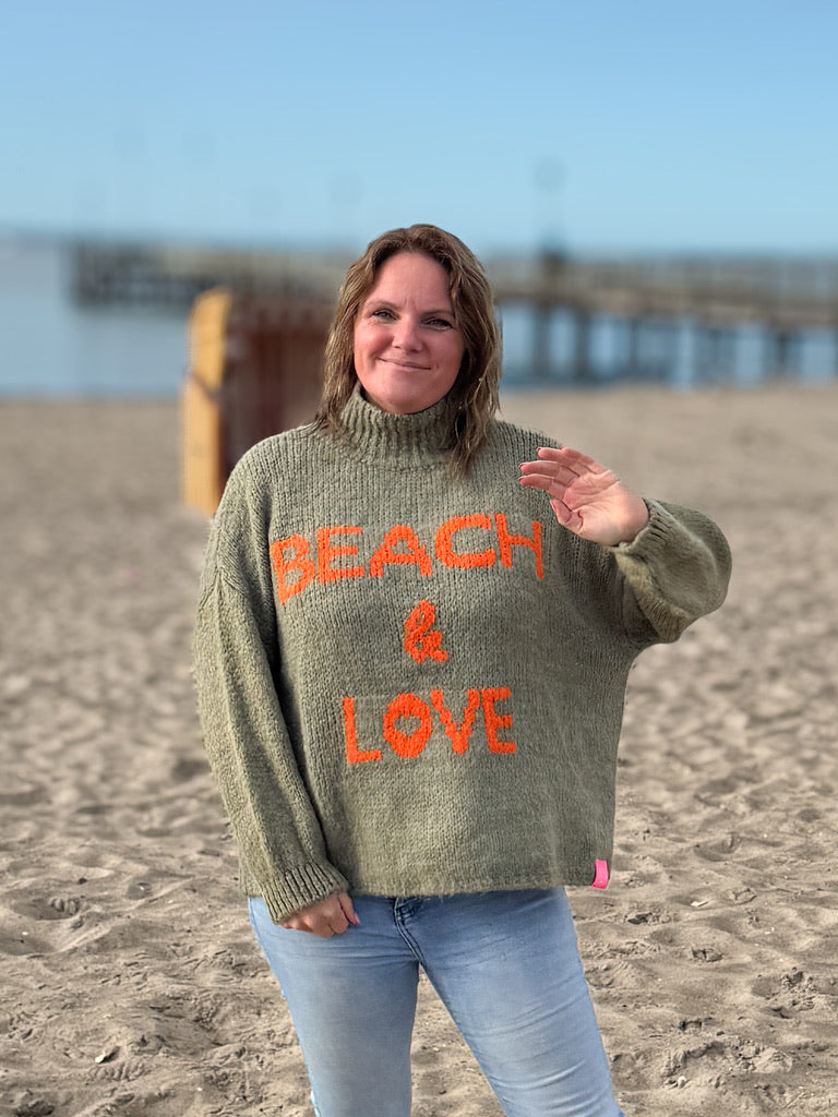 Strickpulli BEACH & LOVE