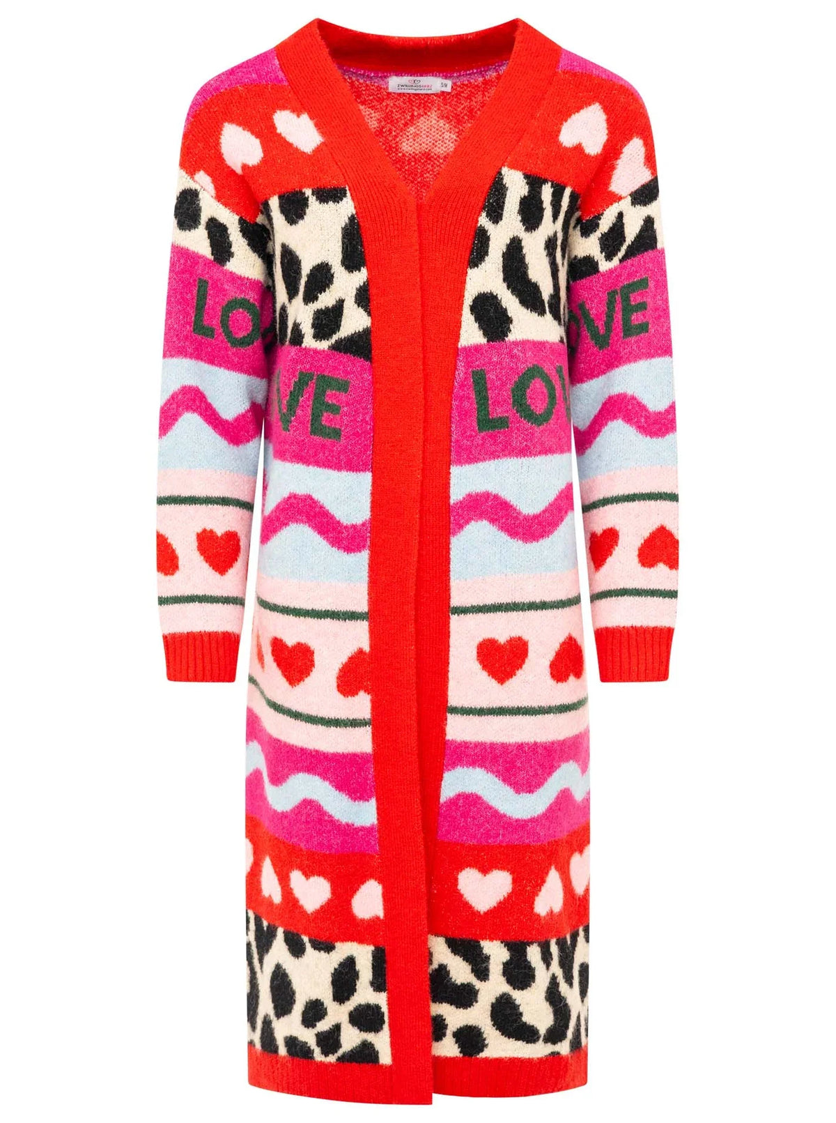 Zwillingsherz Long Cardigan LEO MIX
