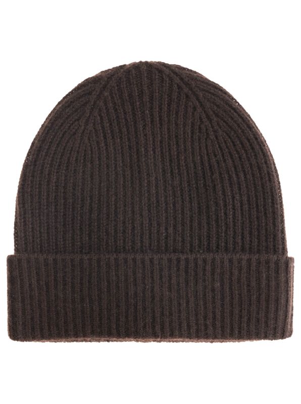 Zwillingsherz 100% Cashmere Umschlagmütze RIPPE