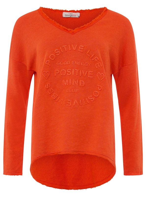 Zwillingsherz Sweatshirt BW POSITIVE MIND