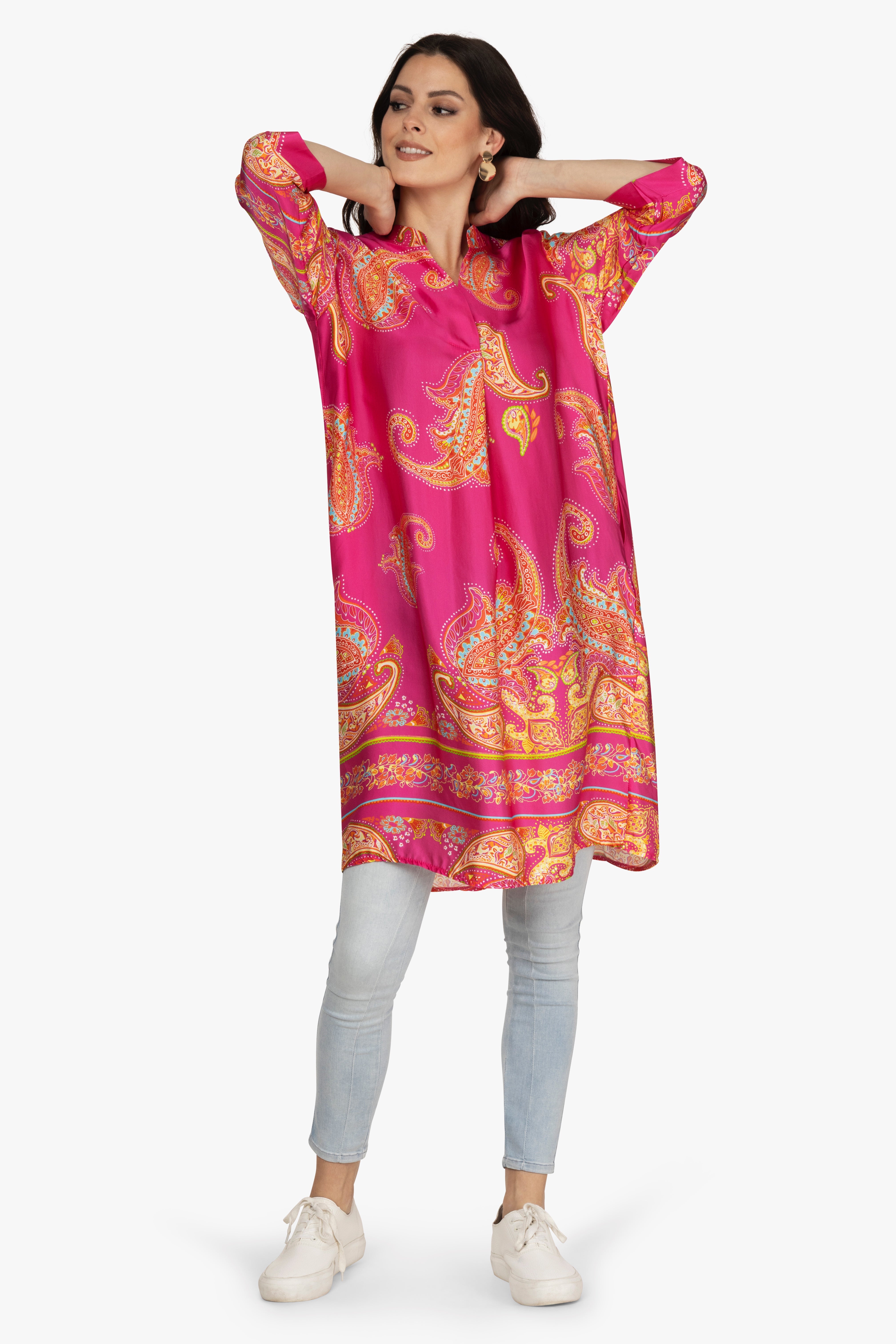 Tunikakleid, Satin