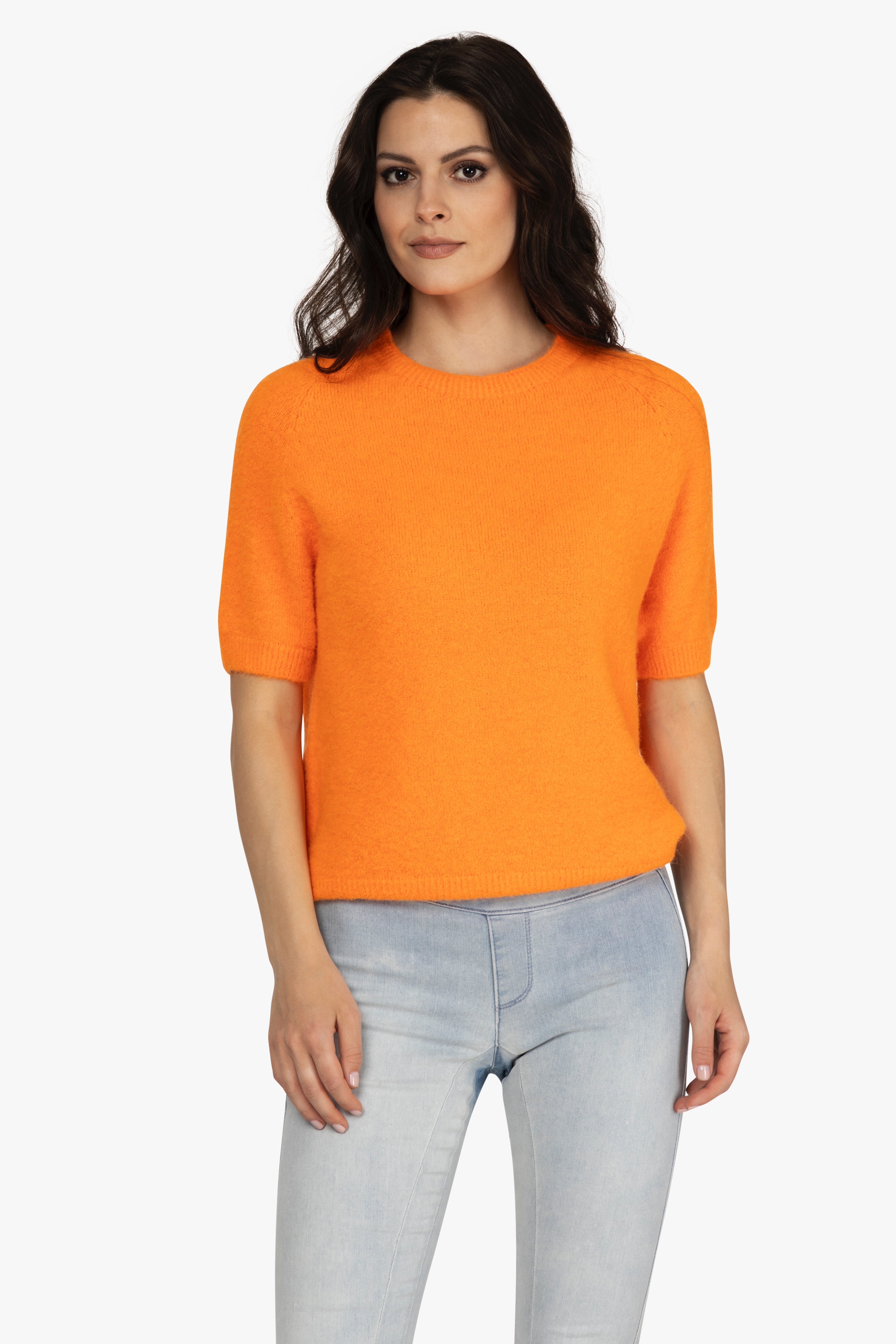 Alpaka Pulli mit Halbarm