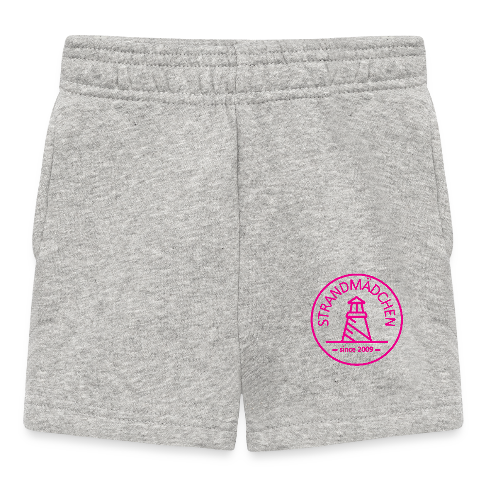Baby Shorts STRANDMÄDCHEN - Grau meliert