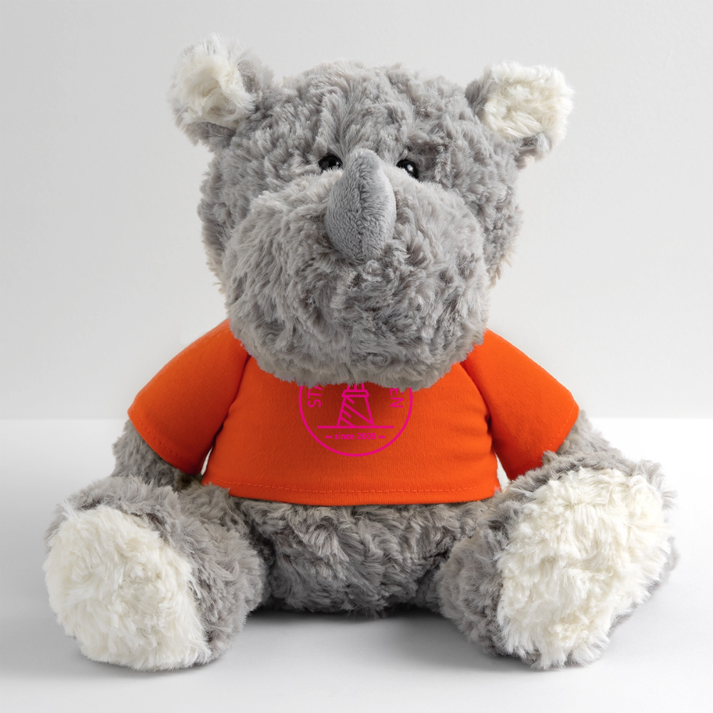 Kuscheltier Nashorn STRANDMÄDCHEN - Goldorange