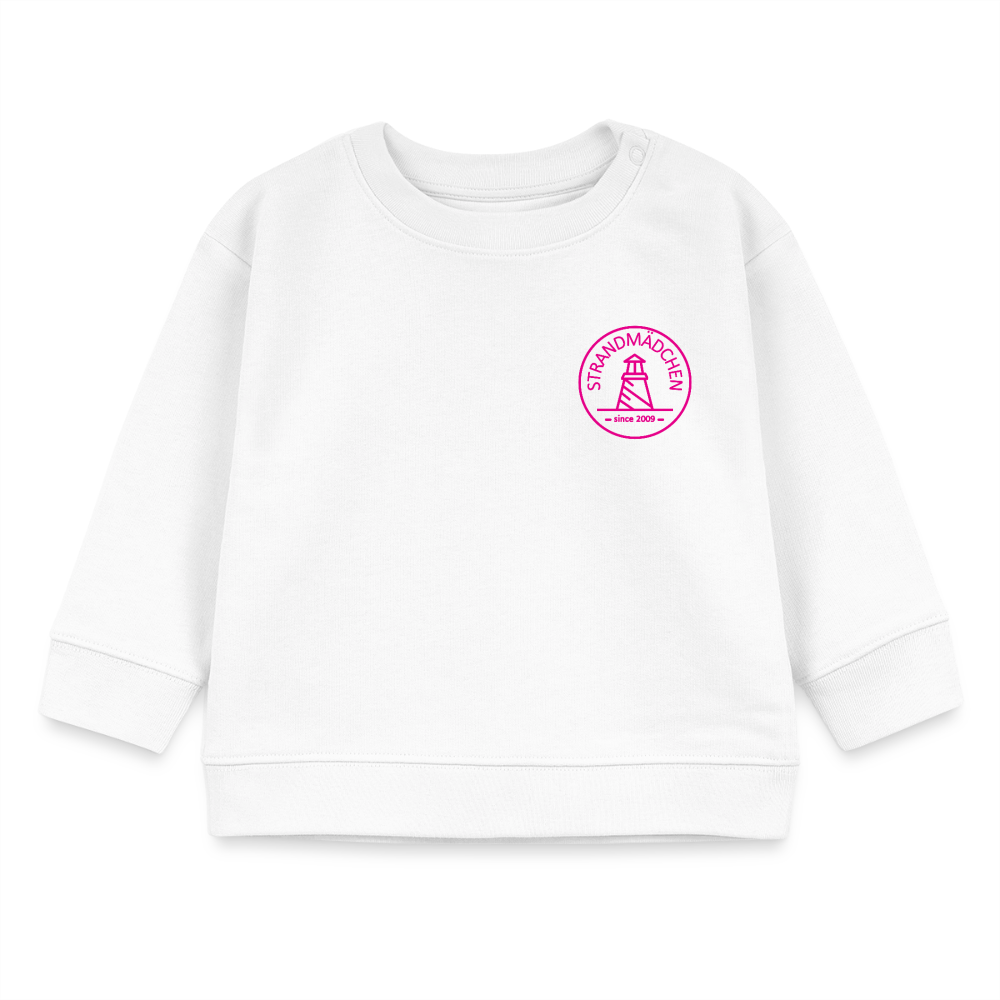 Baby Bio-Sweatshirt STRANDMÄDCHEN - Weiß