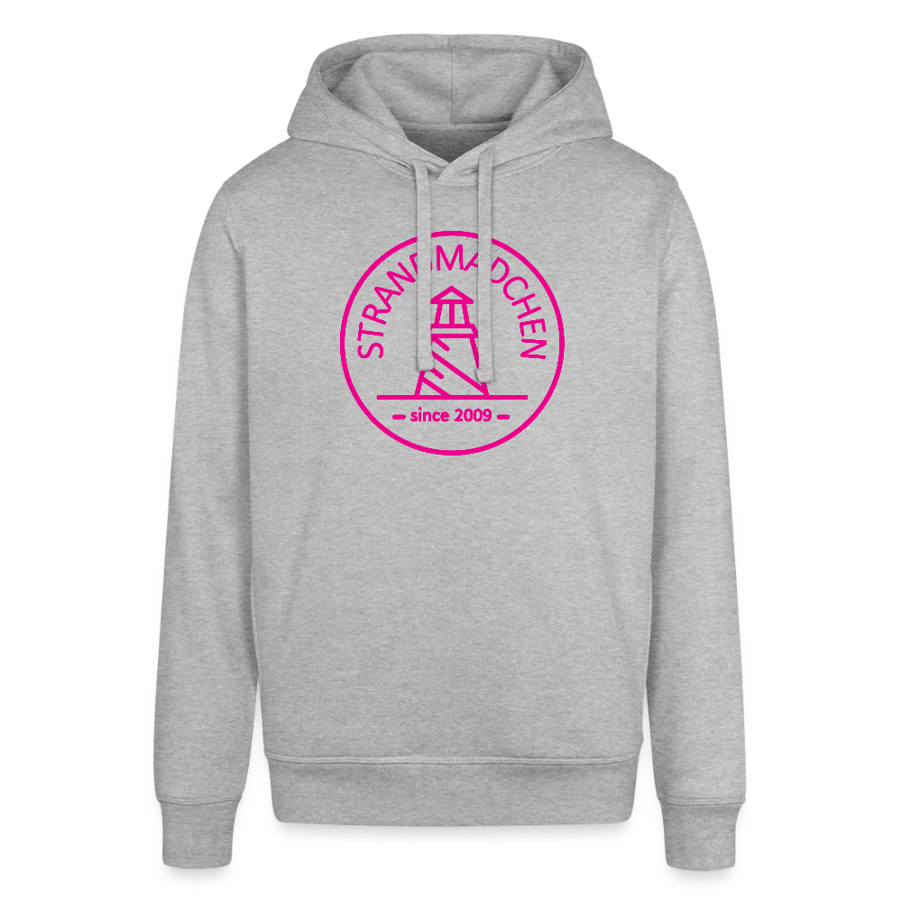 Bio-Hoodie STRANDMÄDCHEN - Grau meliert