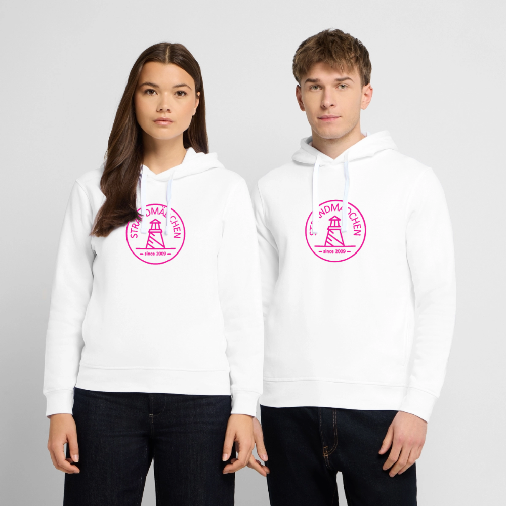 Bio-Hoodie STRANDMÄDCHEN - Weiß