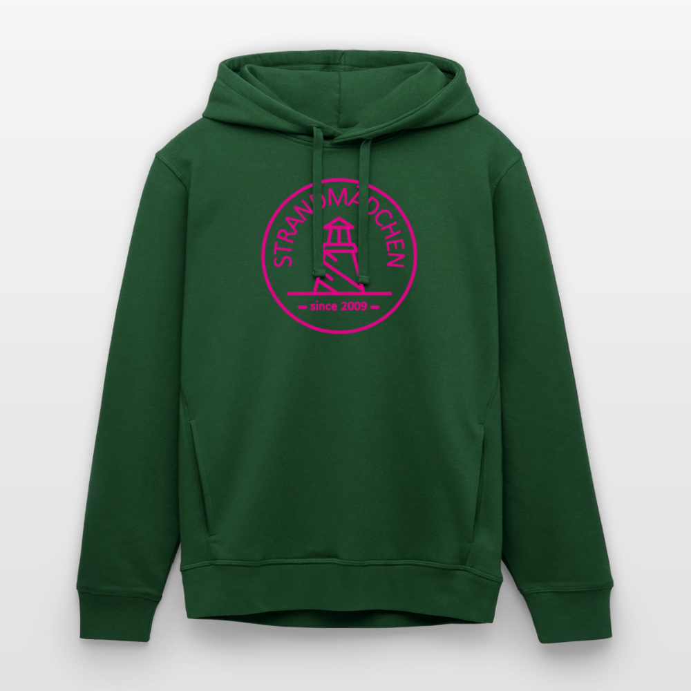 Bio-Hoodie STRANDMÄDCHEN - Flaschengrün