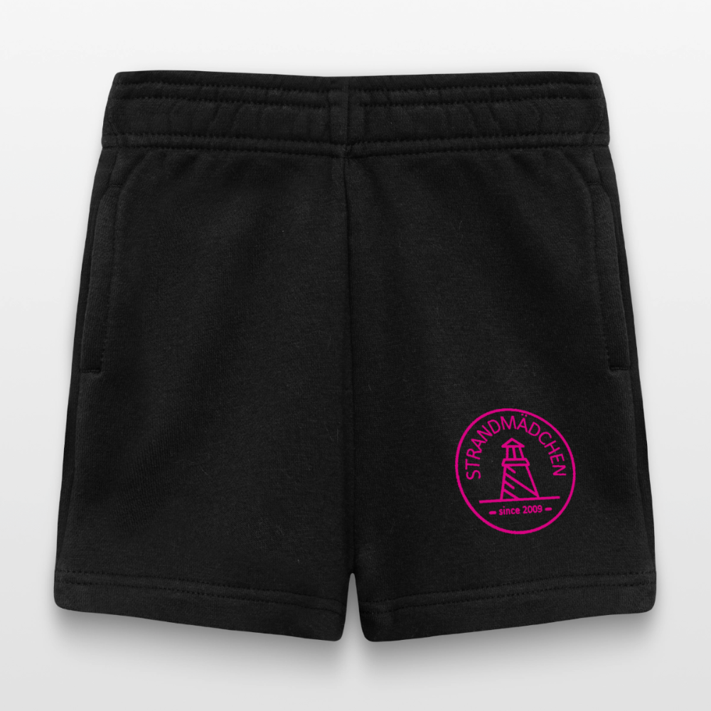 Baby Shorts STRANDMÄDCHEN - Schwarz