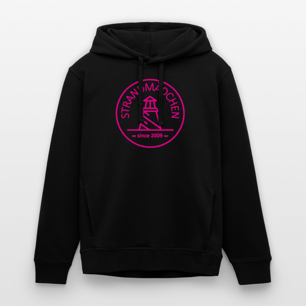 Bio-Hoodie STRANDMÄDCHEN - Schwarz