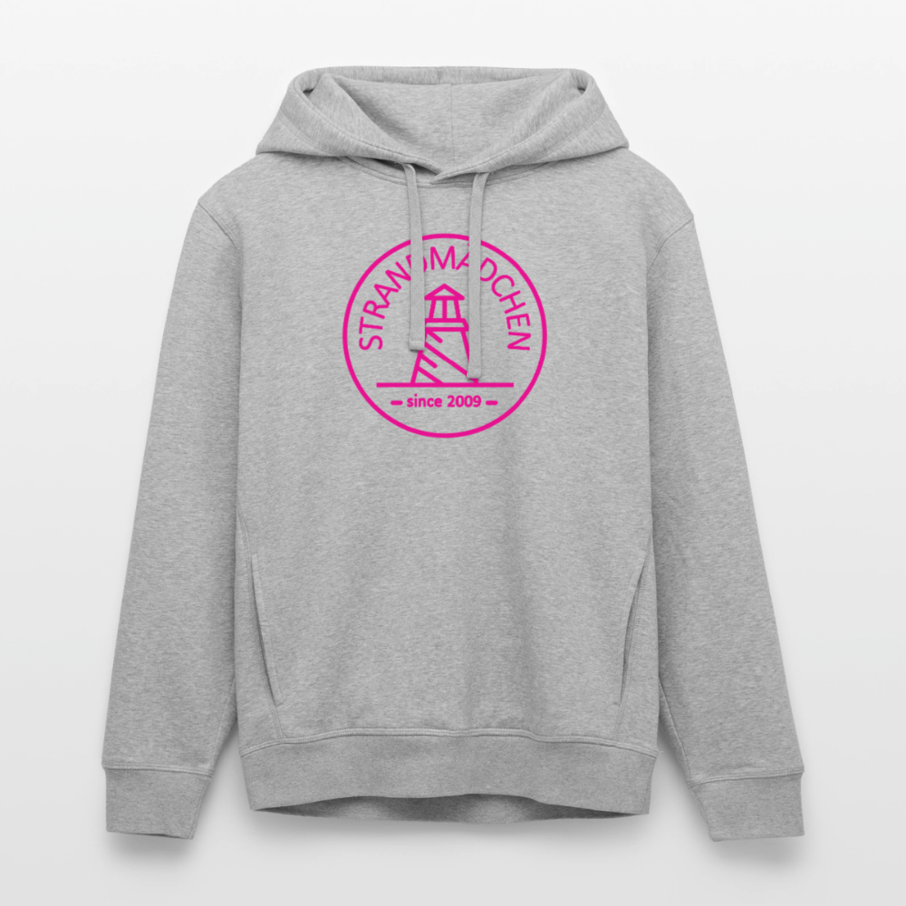 Bio-Hoodie STRANDMÄDCHEN - Grau meliert