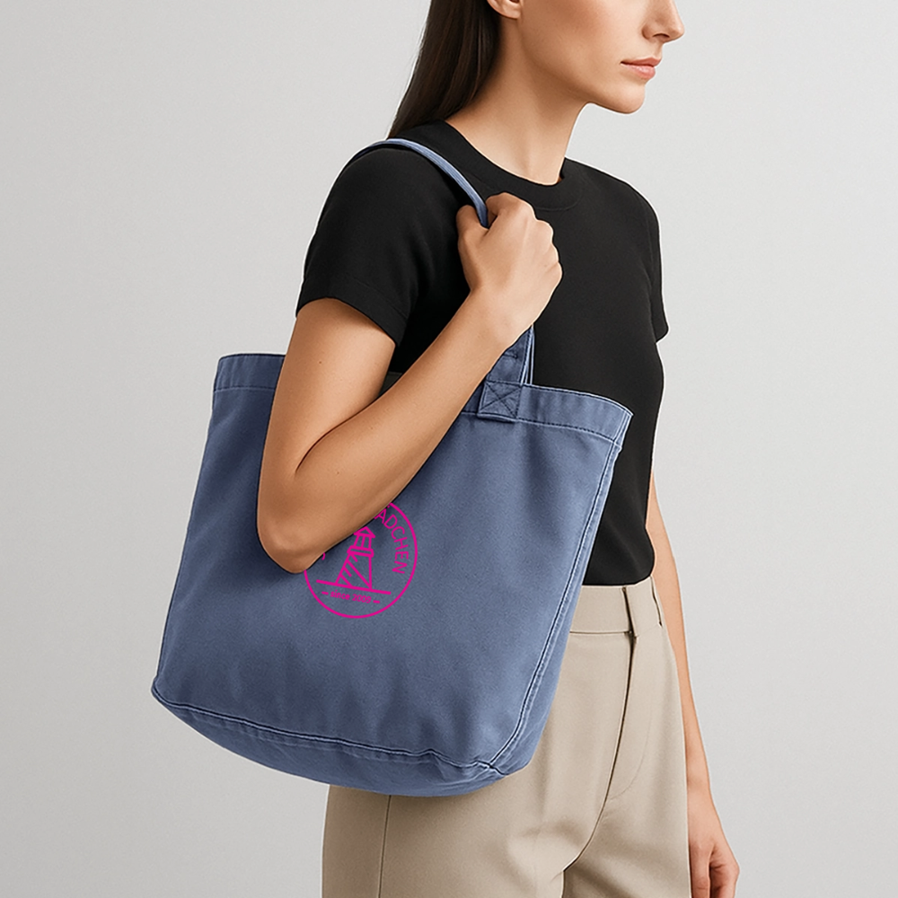 Vintage-Washed Shopper STRANDMÄDCHEN - Vintage Denim