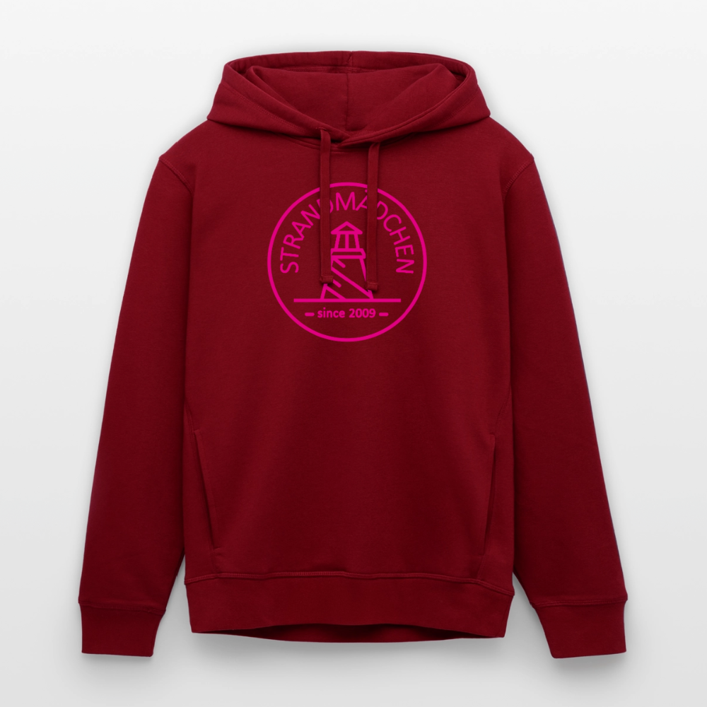 Bio-Hoodie STRANDMÄDCHEN - Burgunderrot