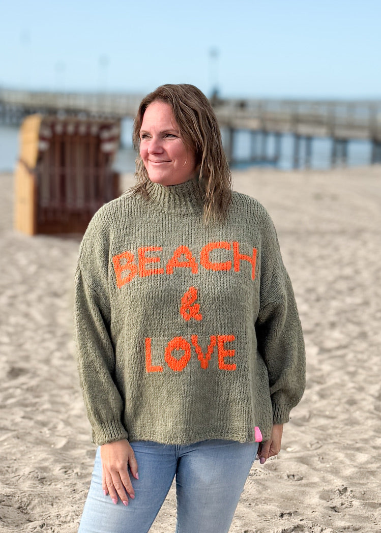 Strickpulli BEACH & LOVE