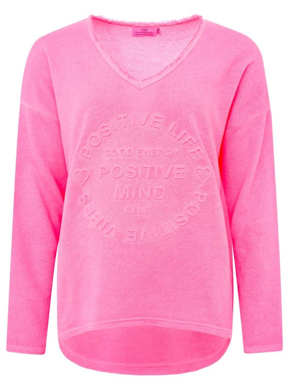 Zwillingsherz Sweatshirt BW POSITIVE MIND