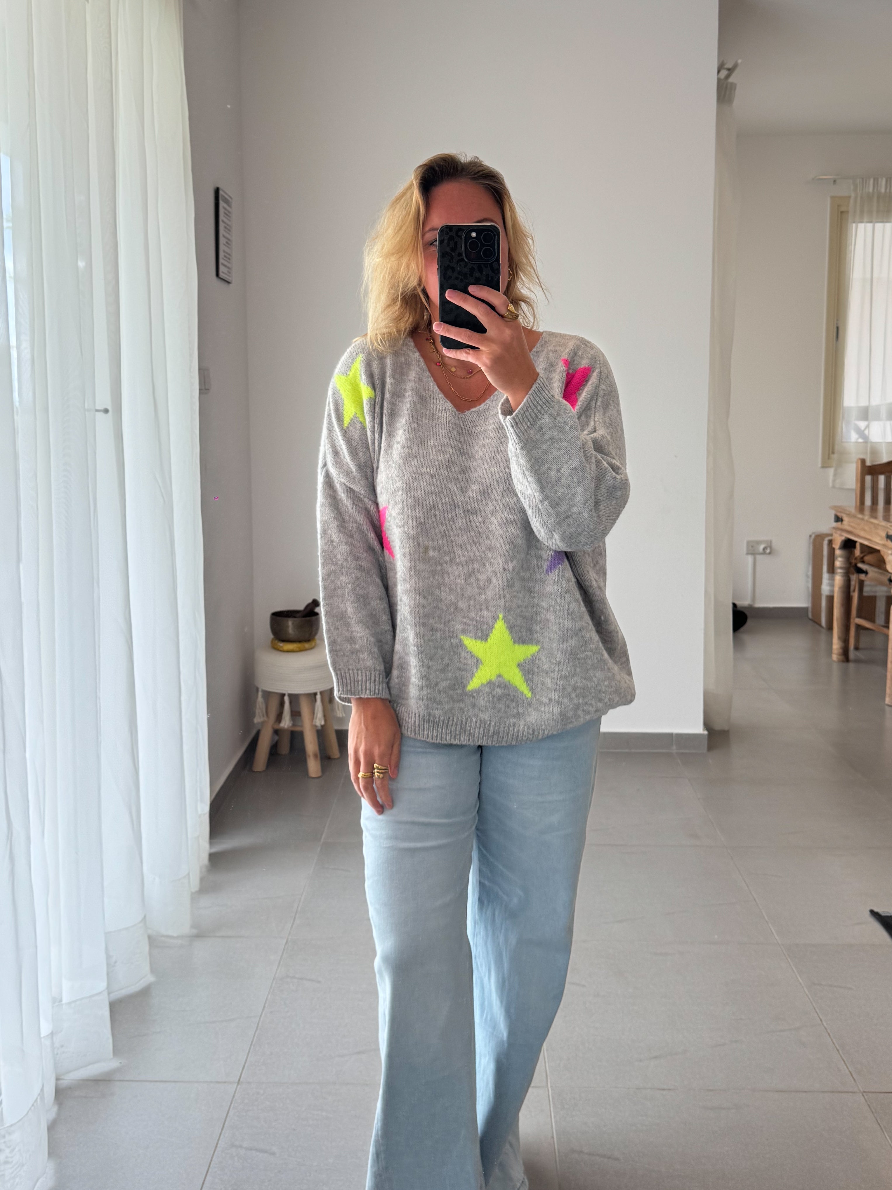 Strickpulli Sterne
