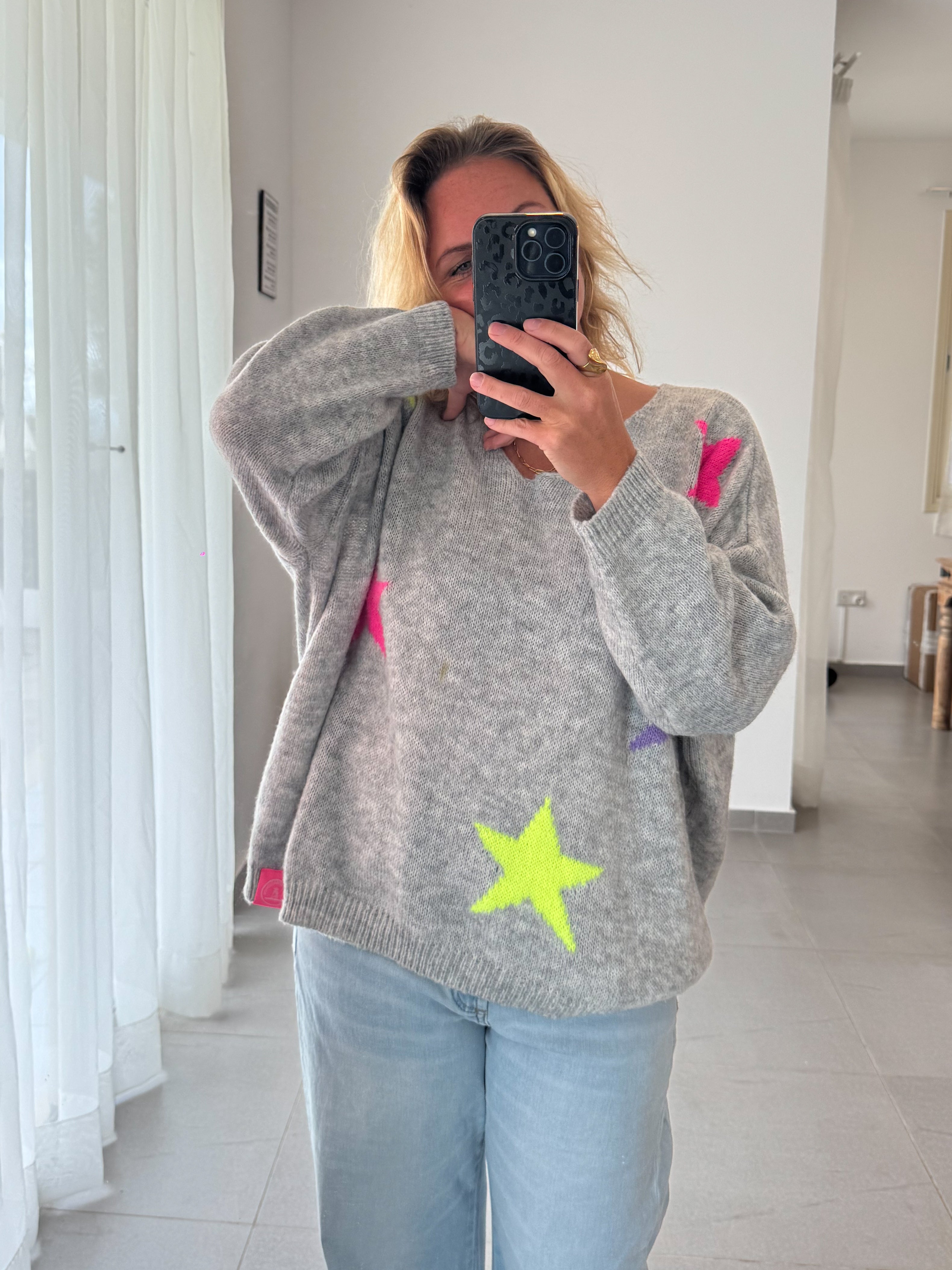 Strickpulli Sterne