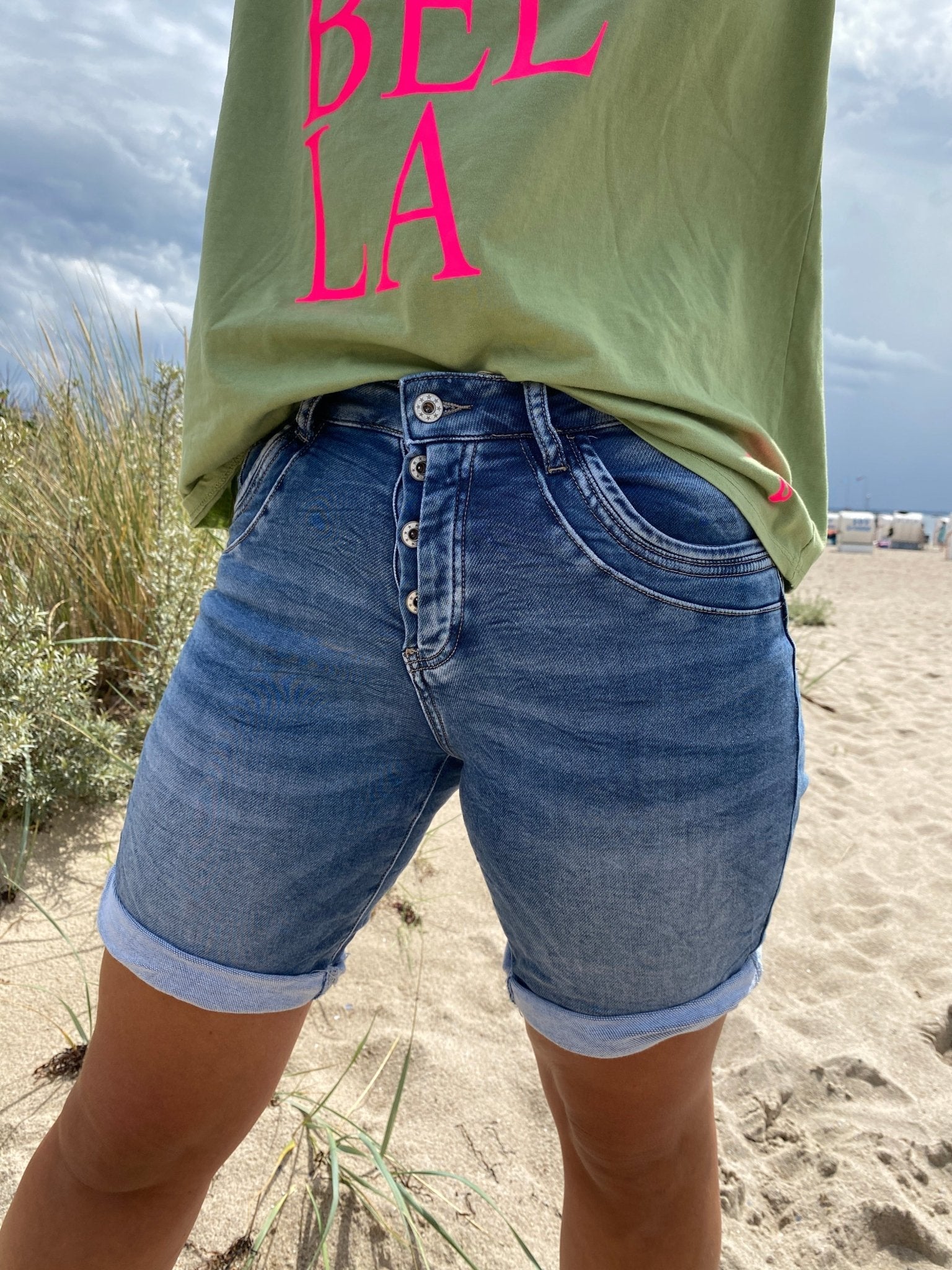 Strandmädchen Shorts Jeans