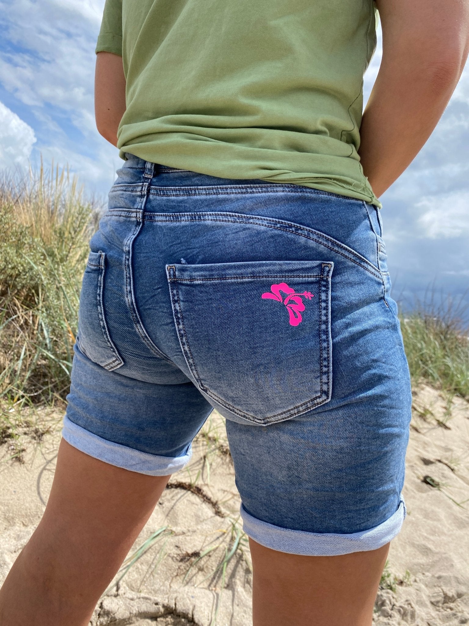 Strandmädchen Shorts Jeans