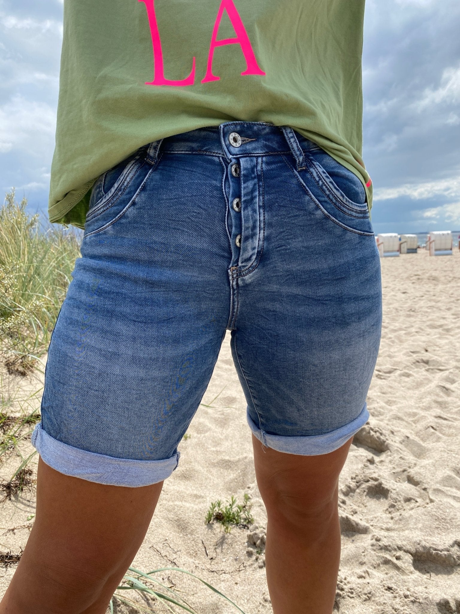 Strandmädchen Shorts Jeans