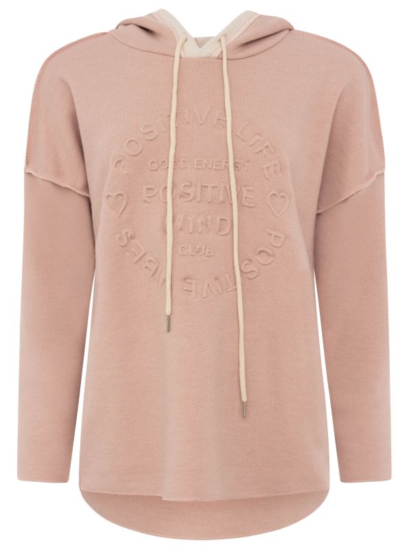 Zwillingsherz Doubleface Hoodie POSITIVE MIND