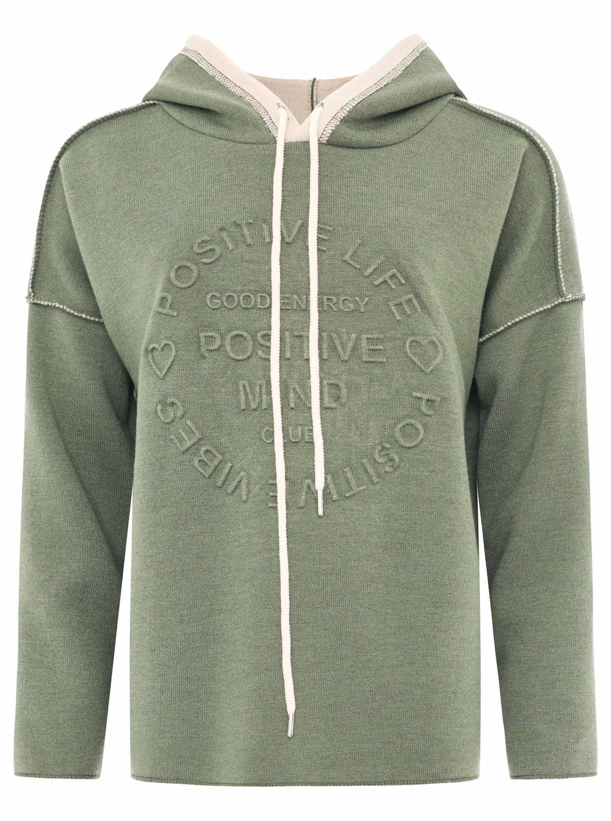 Zwillingsherz Doubleface Hoodie POSITIVE MIND