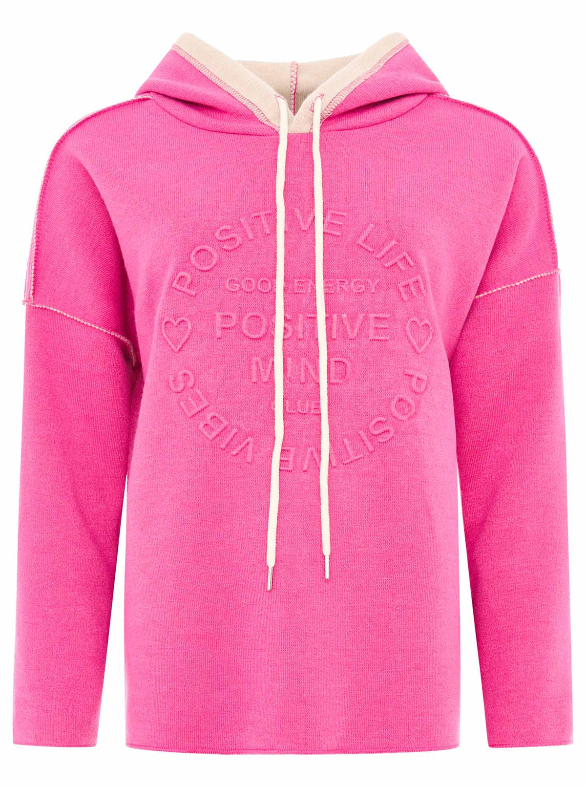 Zwillingsherz Doubleface Hoodie POSITIVE MIND